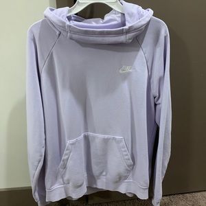 Medium Nike light purple turtle neck hoodie